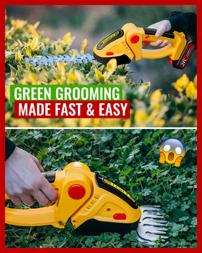 HedgeGenie™️- 2 In 1 Cordless Electric Hedge Garden Trimmer