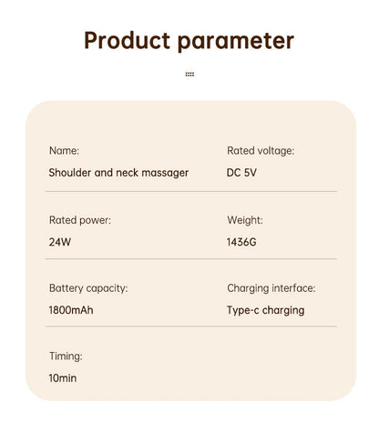 Heating Vibration Neck Massager