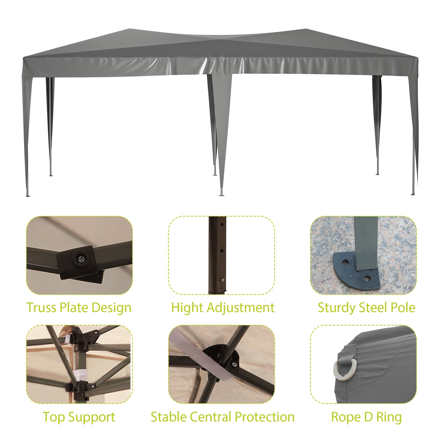 PopEase™️ Event Canopy - Gray